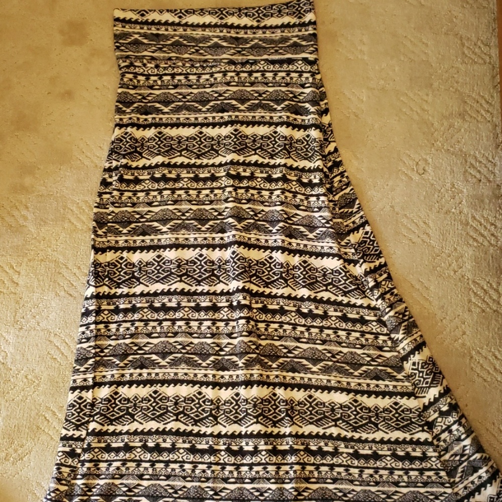 Boho/tribal maxi skirt
